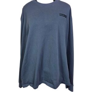 Hurley Men's Blue Long Sleeve Shirt With Logo Size L